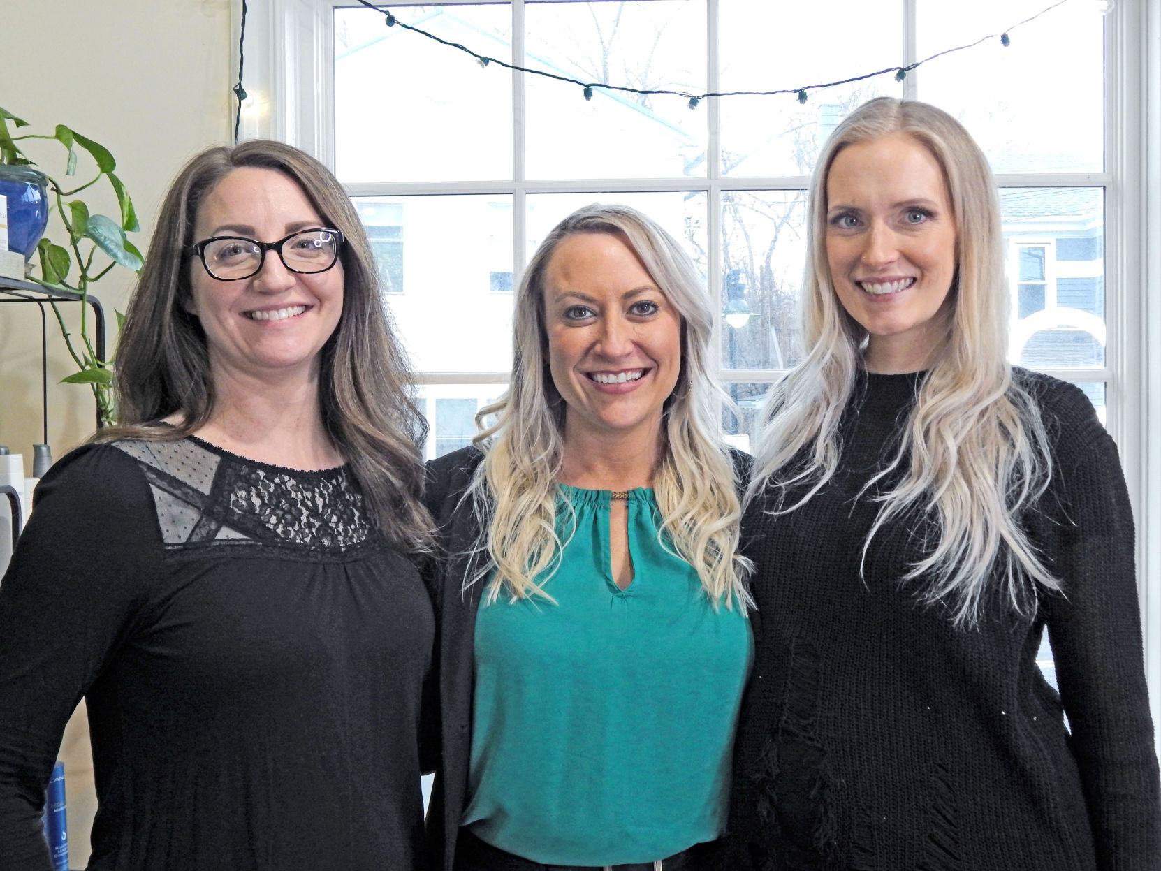 Alisha Housworth, Jill George, and Sierra Conroy of La Belle House of Beauty in Trumansburg.
